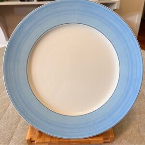 NWOT RAYNAUD Limoges Pareo Discontinued 12” Blue Rim Charger Plate Original $175